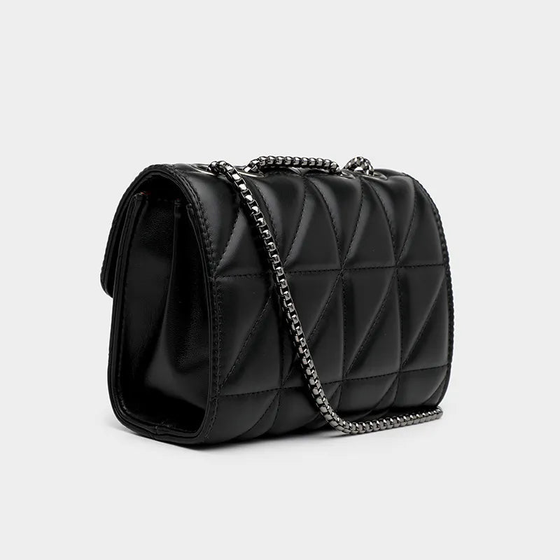 Bolsa de Ombro de Couro Genuíno para Mulheres, Bolsas Designer de Luxo, Casual Feminino