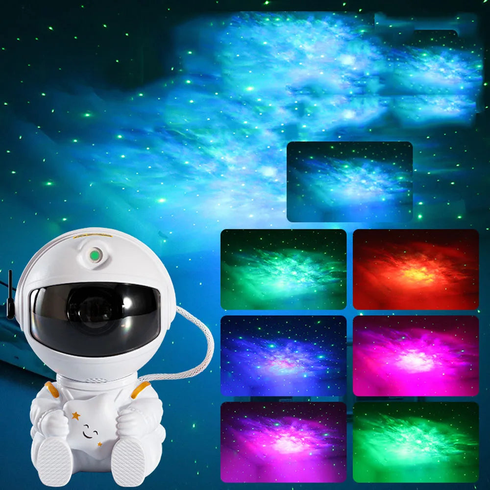 Astronauta LED Galaxy Projetor,