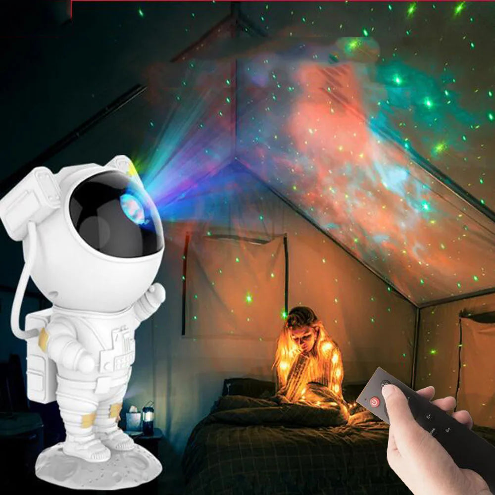 Astronauta LED Galaxy Projetor,