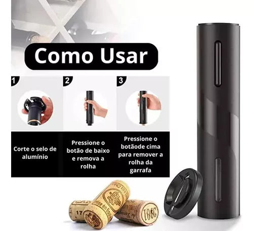 Abridor de Vinho Automático