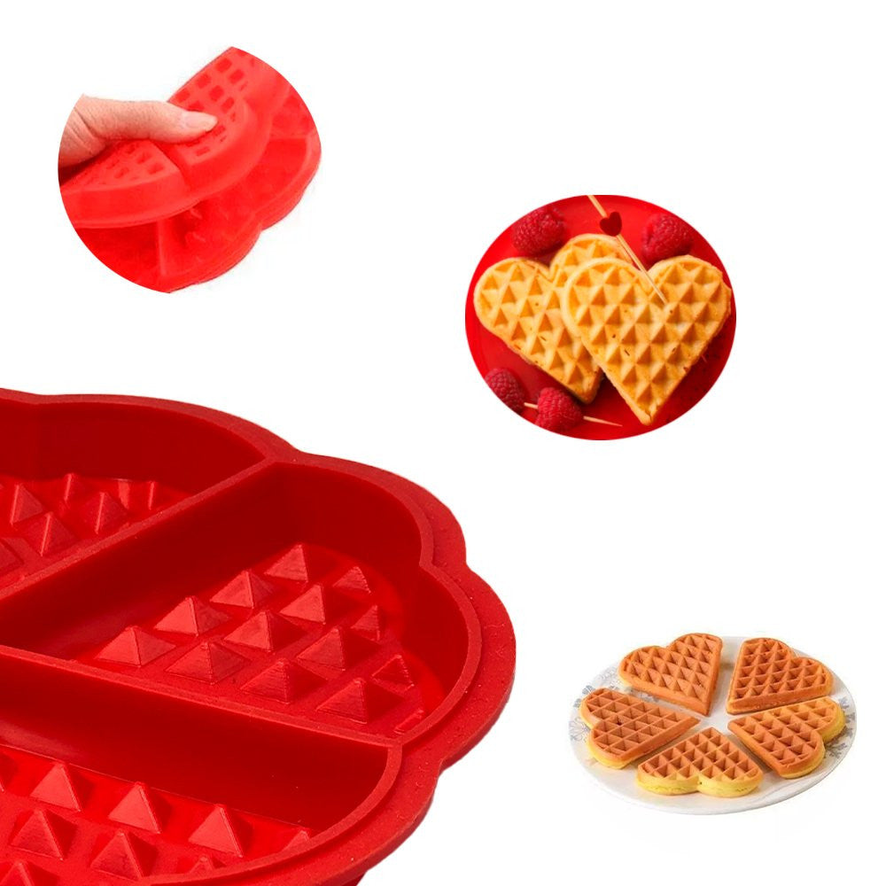 Forma De Silicone para  Waffles