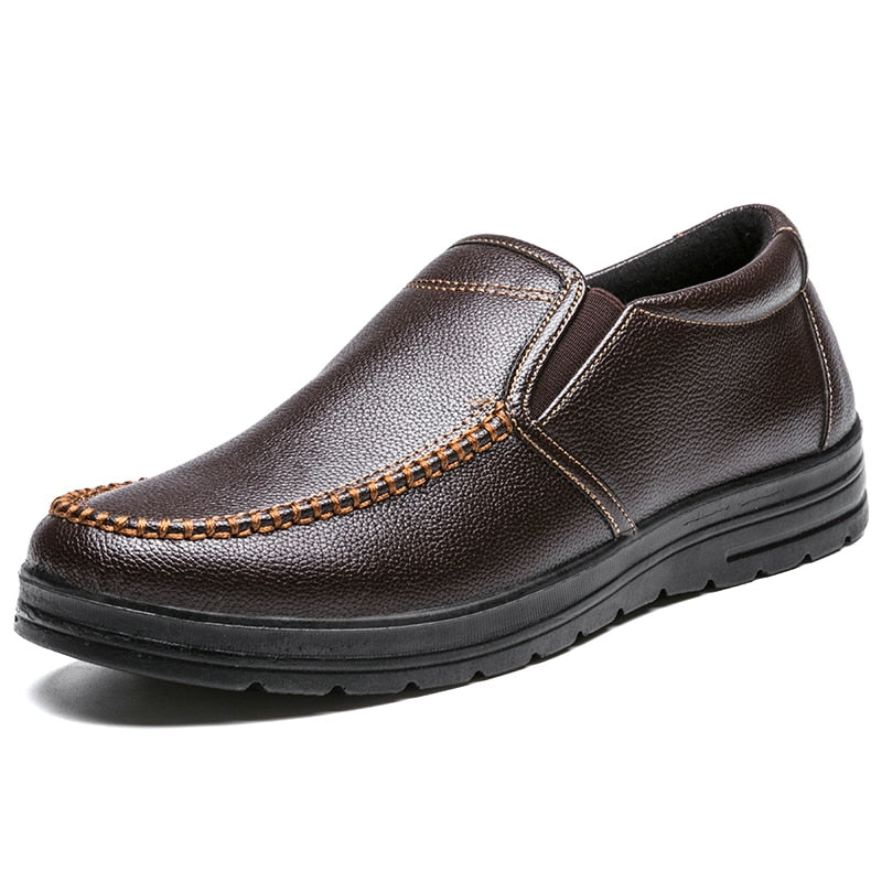 Sapato Mocassins de Couro Leve para Homem